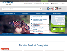 Tablet Screenshot of denios-us.com